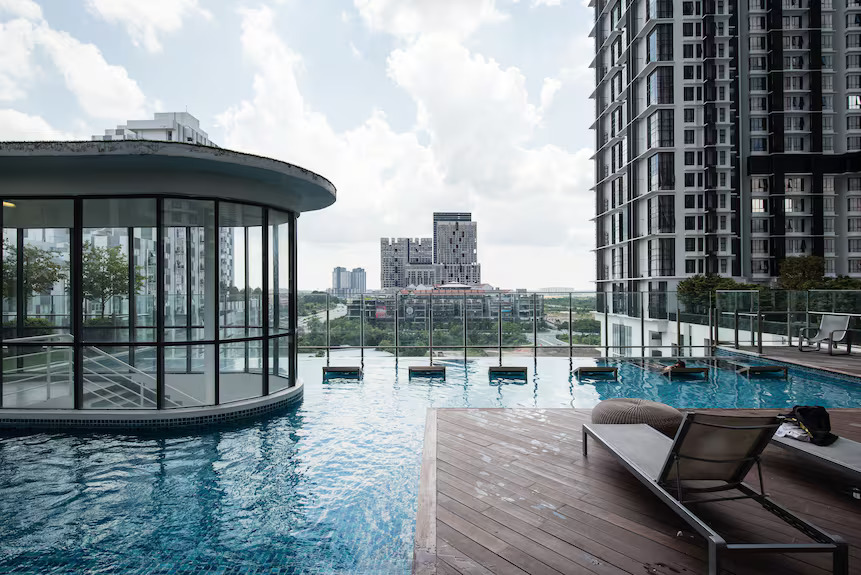 On-site shared space at Solstice Serviced Apartment